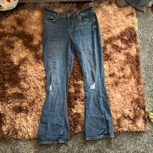 mid rise bootcut jeans